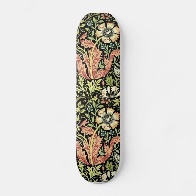 William Morris-Tapeten-Entwurfs-Skateboard Skateboard (Vorderseite)