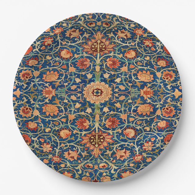 William Morris Teppichdesign Pappteller (Vorderseite)