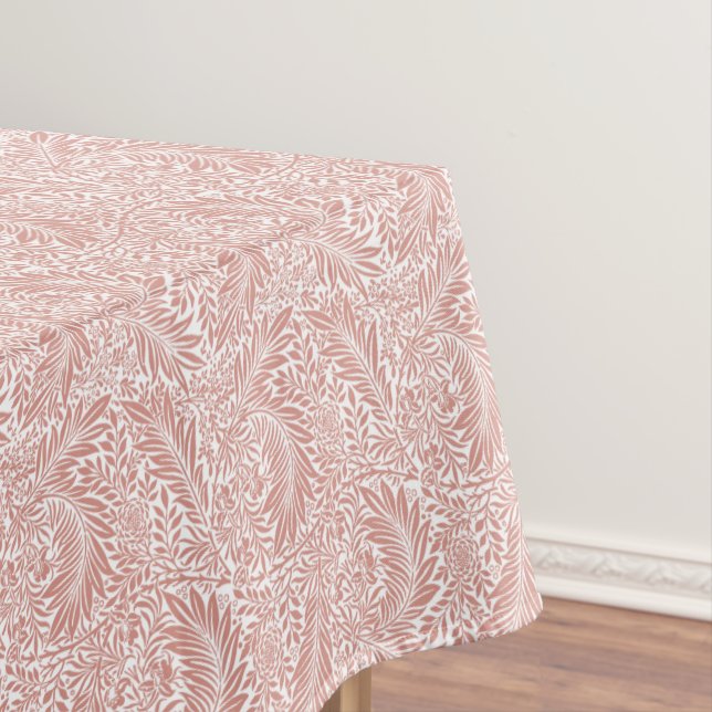 William Morris Terracotta Larkspur Pattern Tischdecke (Beispiel)
