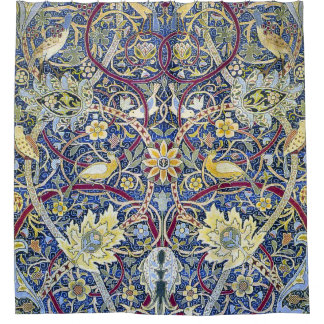 William Morris Textile Pattern Bullerwood Duschvorhang