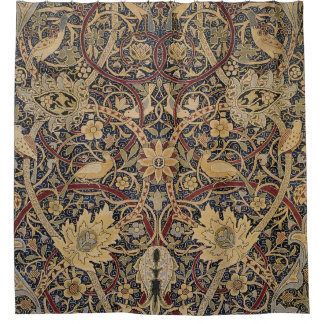 William Morris Textile Pattern Bullerwood Duschvorhang