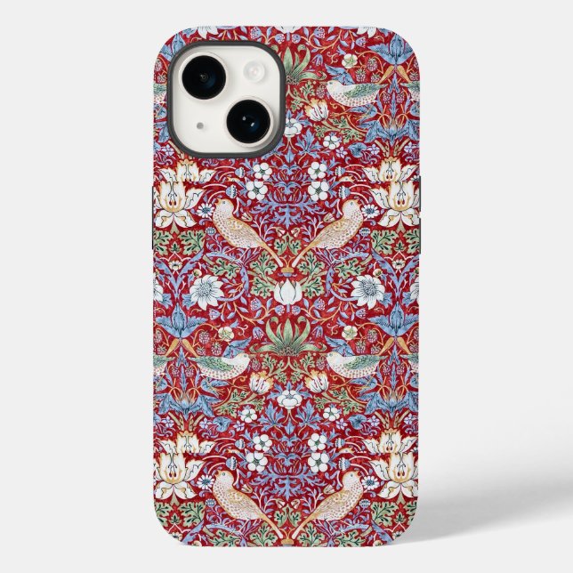 William Morris Textile Strawberry Diief Case-Mate iPhone Hülle (Rückseite)