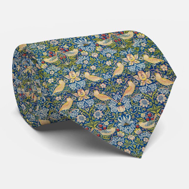 William Morris The Strawberry Thief Krawatte (Gerollt)