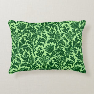 William Morris Thistle Damask, Emerald Green Dekokissen