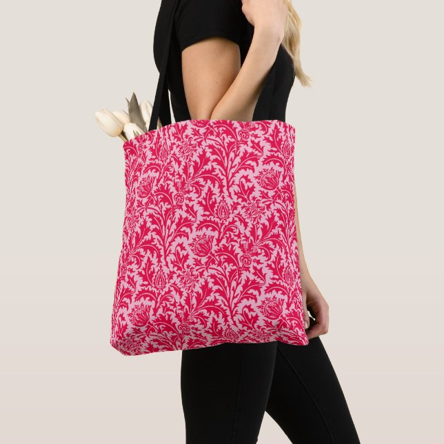 William Morris Thistle Damask, Fuchsia Pink (Von Nahem)