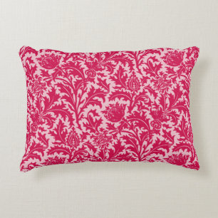 William Morris Thistle Damask, Fuchsia Pink Zierkissen