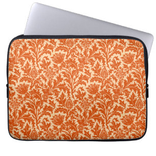 William Morris Thistle Damask, Mandarin Orange Laptopschutzhülle