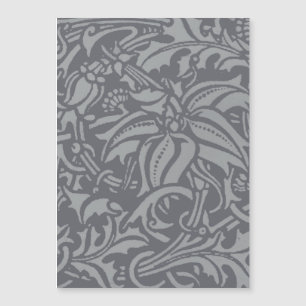 William Morris Thistle Floral Wallpaper Blume Art Magnetkarte