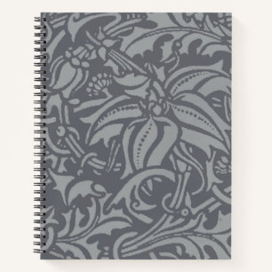 William Morris Thistle Floral Wallpaper Blume Art Notizbuch