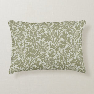 William Morris Thistle Sage Green Pattern Dekokissen