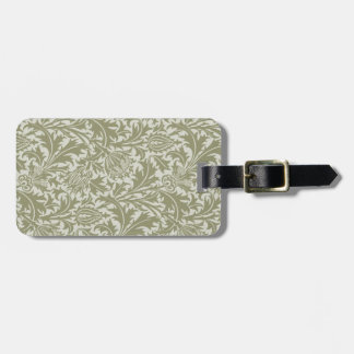 William Morris Thistle Sage Green Pattern Gepäckanhänger