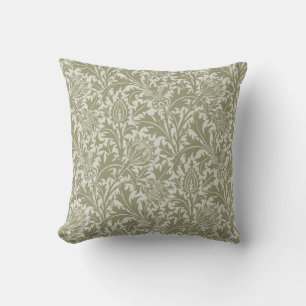 William Morris Thistle Sage Green Pattern Kissen