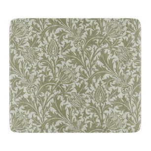 William Morris Thistle Sage Green Pattern Schneidebrett