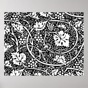 William Morris Traube Muster Wallpaper Poster