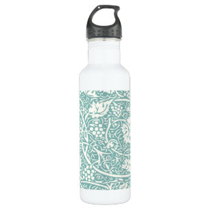 William Morris Traubenmuster Aquamarin Türkis Edelstahlflasche