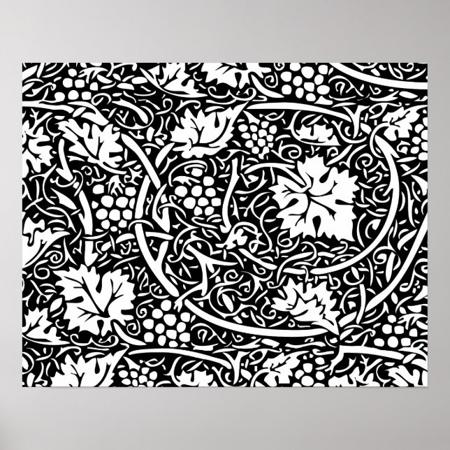 William Morris Traubenmuster Tapete Poster (Vorne)