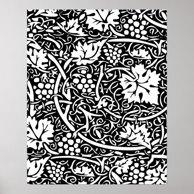 William Morris Traubenmuster Tapete Poster (Vorne)