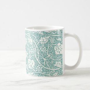 William Morris Traubenmuster Türkis Türkisblau Kaffeetasse