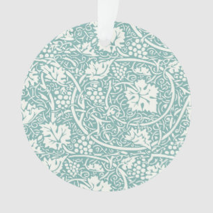William Morris Traubenmuster Türkis Türkisblau Ornament
