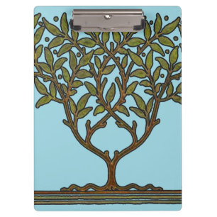 William Morris Tree Frieze Floral Wallpaper Klemmbrett