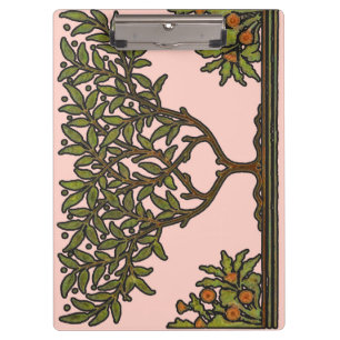William Morris Tree Frieze Floral Wallpaper Klemmbrett