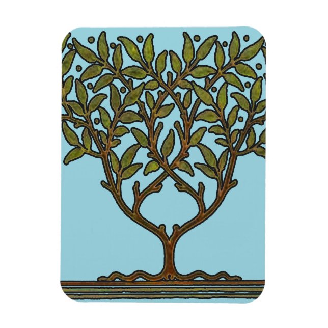 William Morris Tree Frieze Floral Wallpaper Magnet (Vertikal)