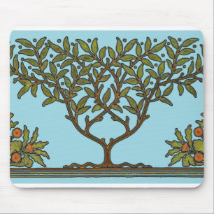 William Morris Tree Frieze Floral Wallpaper Mousepad
