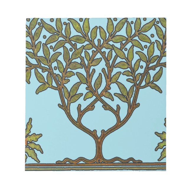 William Morris Tree Frieze Floral Wallpaper Notizblock (Vorderseite)