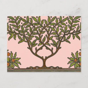 William Morris Tree Frieze Floral Wallpaper Postkarte