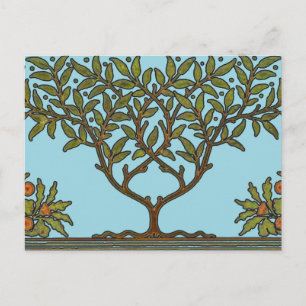 William Morris Tree Frieze Floral Wallpaper Postkarte