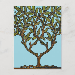 William Morris Tree Frieze Floral Wallpaper Postkarte