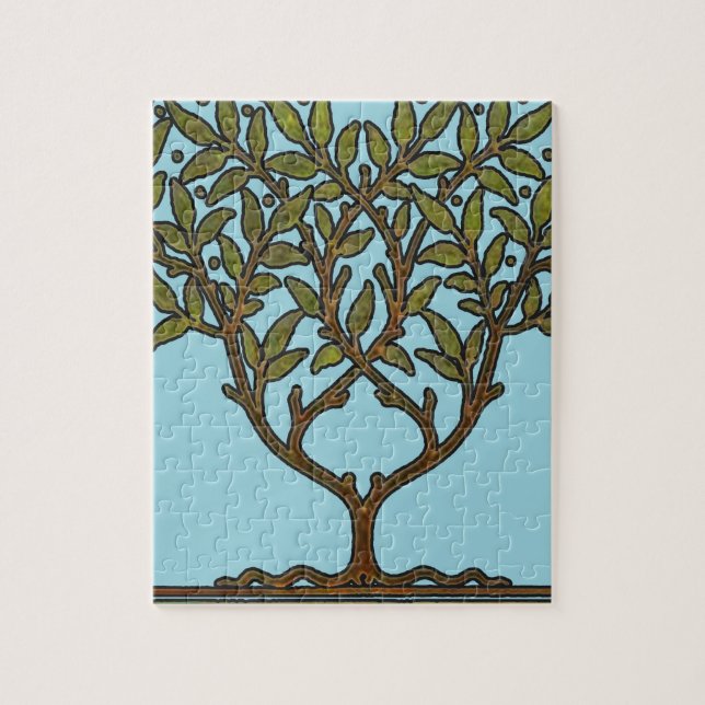 William Morris Tree Frieze Floral Wallpaper Puzzle (Vertikal)
