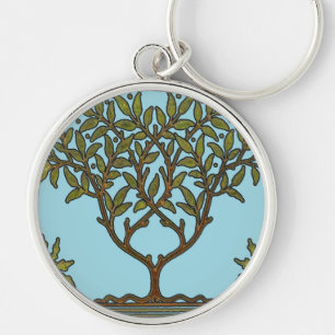 William Morris Tree Frieze Floral Wallpaper Schlüsselanhänger
