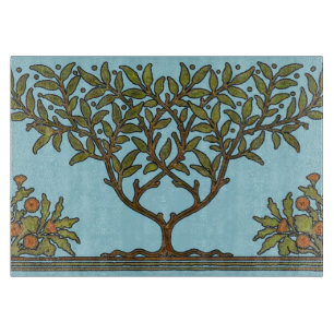 William Morris Tree Frieze Floral Wallpaper Schneidebrett