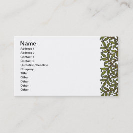 William Morris Tree Frieze Floral Wallpaper Visitenkarte