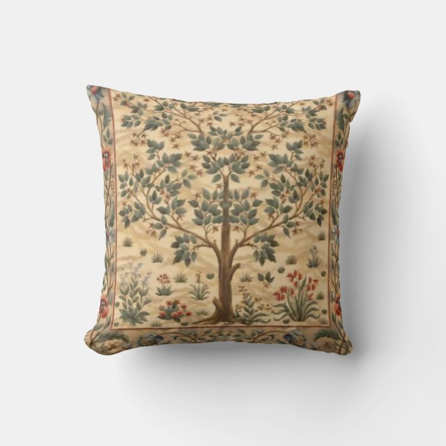 William Morris Tree of Life Kissen (Vorderseite)