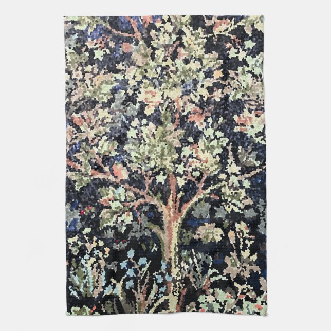 William Morris Tree of Life Kitchen Handtücher (Vertikal)