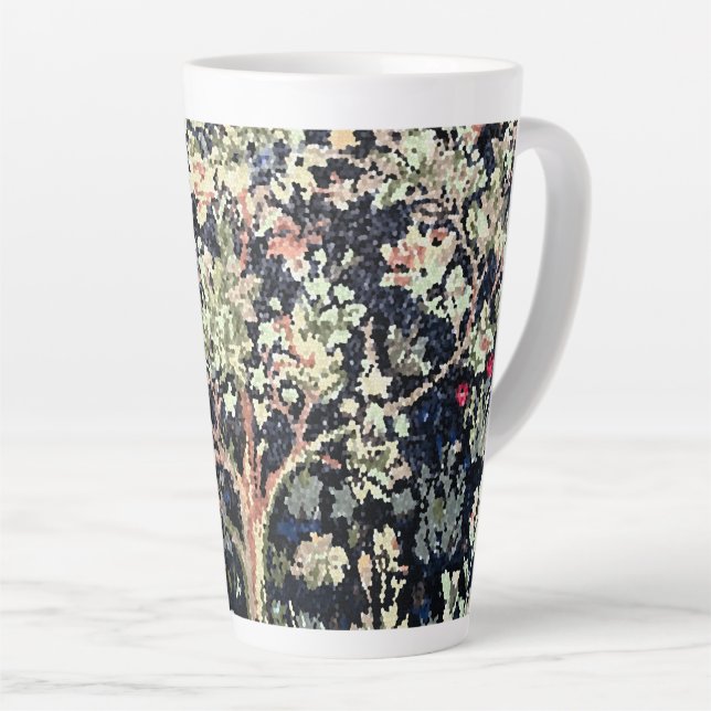 William Morris Tree of Life Latte Tasse (Rechte Ecke)
