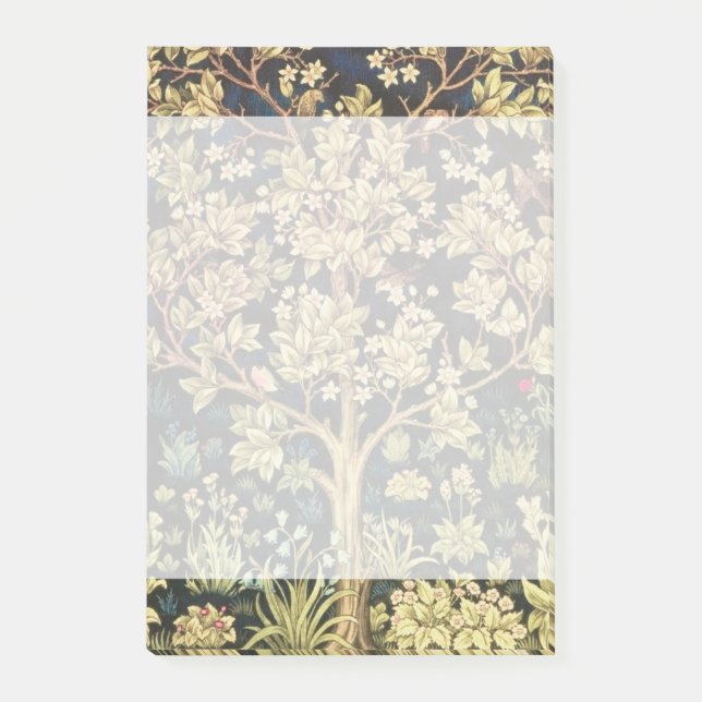 William Morris Tree of Life Post-it Klebezettel (Vorderseite)