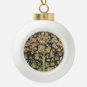 William Morris Tree of Life Vintag Pre-Raphaelite Keramik Kugel-Ornament