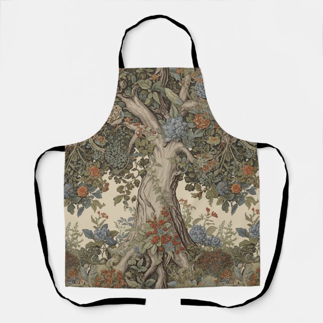 William Morris Tree of Life Vintag Pre-Raphaelite Schürze (Vorderseite)