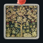 William Morris Tree of Life Vintag Pre-Raphaelite Silbernes Ornament<br><div class="desc">William Morris Tree Of Life Floral Vintag Art William Morris war ein englischer Textil-Designer, Künstler, Schriftsteller und Sozialist, der mit der Pre-Raphaelite Brotherhood und British Arts and Crafts Movement assoziiert war. Er gründete eine Designfirma in Partnerschaft mit dem Künstler Edward Burne-Jones und der Dichterin und Künstlerin Dante Gabriel Rossetti, die...</div>