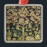 William Morris Tree of Life Vintag Pre-Raphaelite Silbernes Ornament<br><div class="desc">William Morris Tree Of Life Floral Vintag Art William Morris war ein englischer Textil-Designer, Künstler, Schriftsteller und Sozialist, der mit der Pre-Raphaelite Brotherhood und British Arts and Crafts Movement assoziiert war. Er gründete eine Designfirma in Partnerschaft mit dem Künstler Edward Burne-Jones und der Dichterin und Künstlerin Dante Gabriel Rossetti, die...</div>