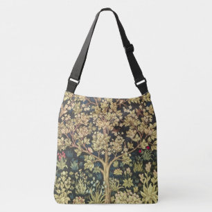 William Morris Tree of Life Vintag Pre-Raphaelite Tragetaschen Mit Langen Trägern