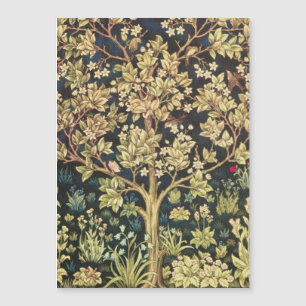 William Morris Tree of Life Vintage Art Magnetkarte