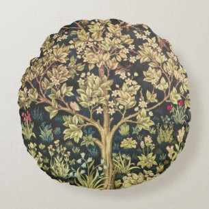 William Morris Tree of Life Vintage Art Rundes Kissen
