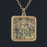 William Morris Tree of Life Vintage Art Vergoldete Kette<br><div class="desc">William Morris Tree Of Life Floral Vintag Art William Morris war ein englischer Textil-Designer, Künstler, Schriftsteller und Sozialist, der mit der Pre-Raphaelite Brotherhood und British Arts and Crafts Movement assoziiert war. Er gründete eine Designfirma in Partnerschaft mit dem Künstler Edward Burne-Jones und der Dichterin und Künstlerin Dante Gabriel Rossetti, die...</div>