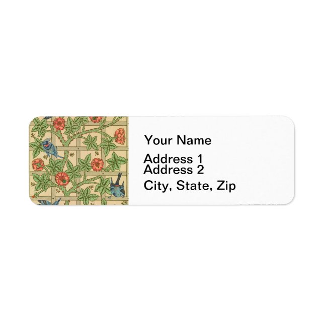 William Morris Trellis Classic Wallpaper Design (Vorne)