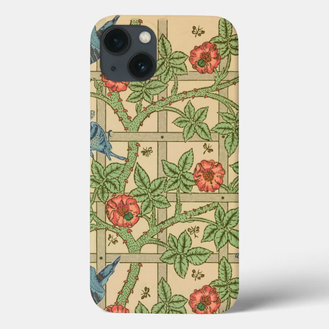 William Morris Trellis Classic Wallpaper Design Case-Mate iPhone Hülle (Rückseite)