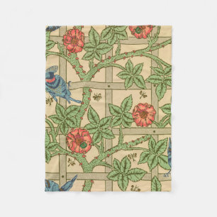 William Morris Trellis Classic Wallpaper Design Fleecedecke
